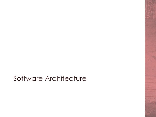 Software Architecture
