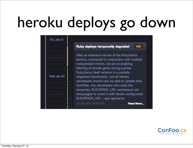 heroku deploys go down
Thursday, February 27, 14
