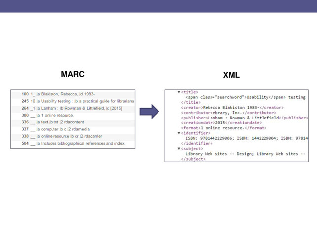 MARC XML

