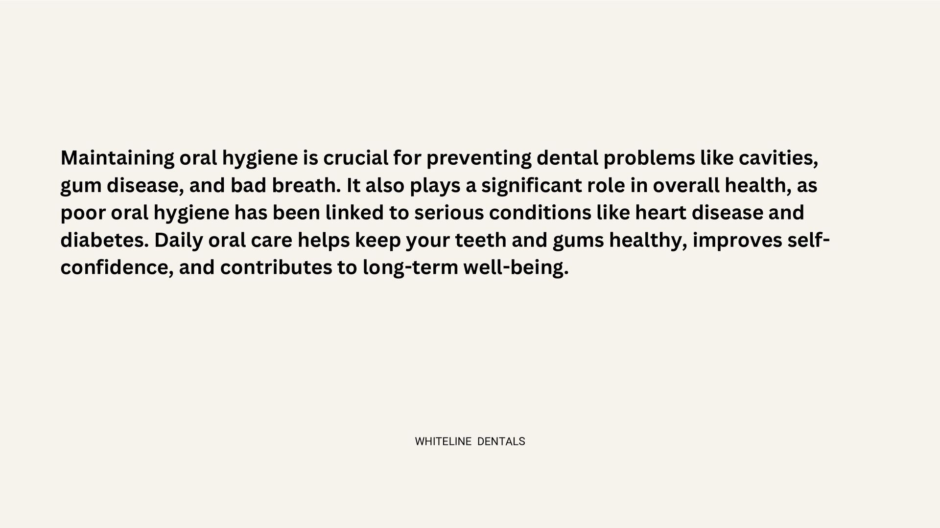 The Importance of Daily Oral Hygiene A Guide to a Healthy Smile