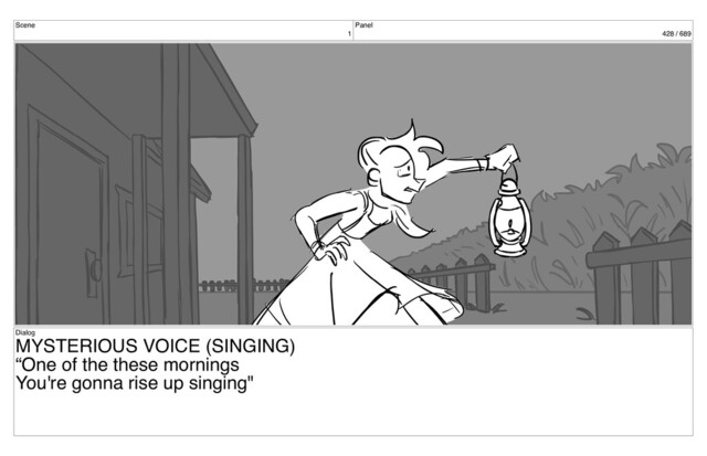 Scene
1
Panel
428 / 689
Dialog
MYSTERIOUS VOICE (SINGING)
“One of the these mornings
You're gonna rise up singing"

