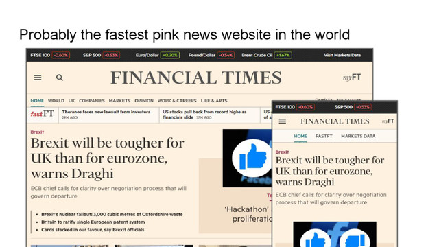Probably the fastest pink news website in the world
