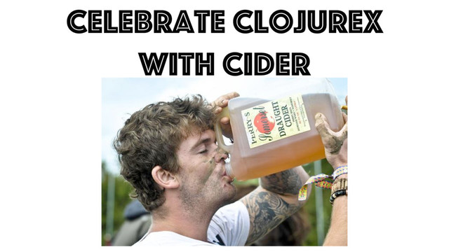 Celebrate clojurex
with Cider
