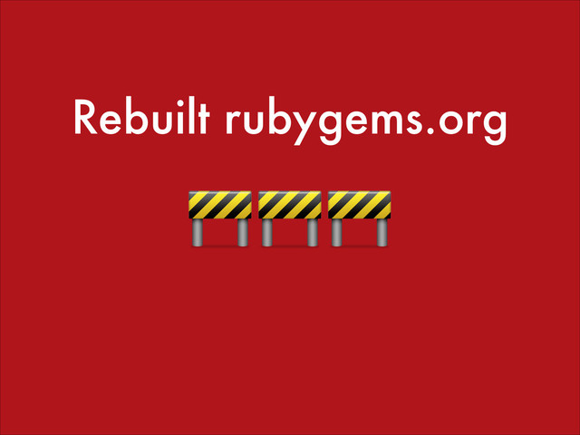 Rebuilt rubygems.org

