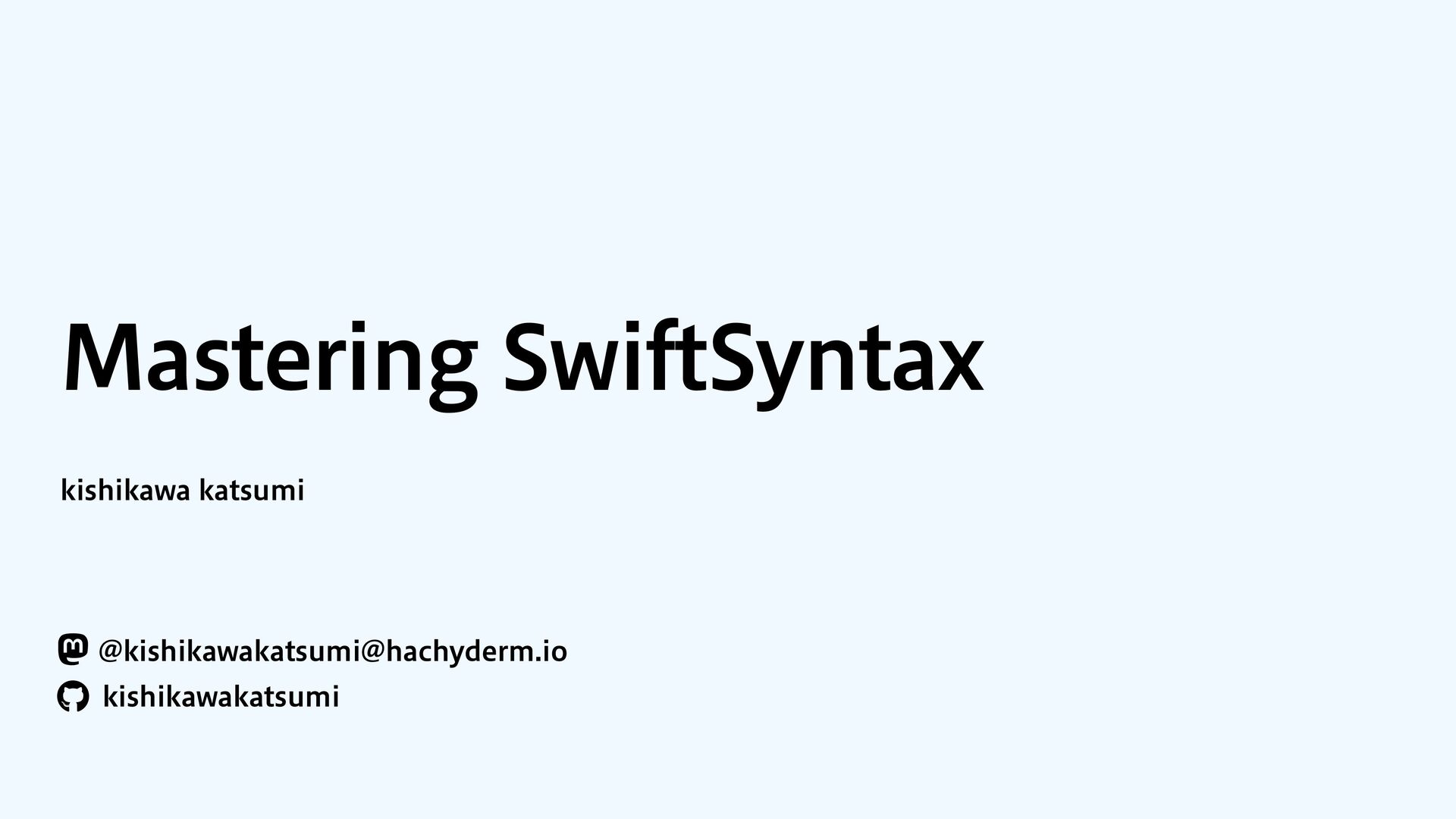 Mastering SwiftSyntax