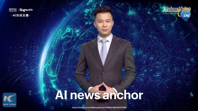 32
Andy Polaine – Design in the age of synthetic realities
AI news anchor
https://twitter.com/XHNews/status/1098221286491271168
