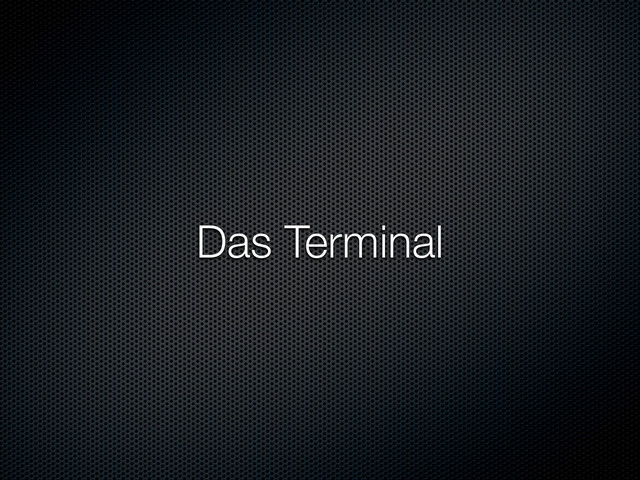 Das Terminal
