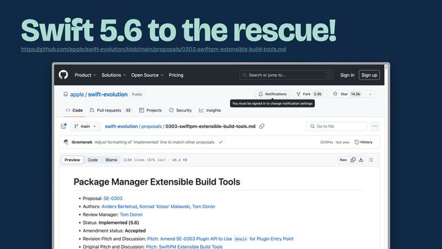 Swift 5.6 to the rescue!
https://github.com/apple/swift-evolution/blob/main/proposals/0303-swiftpm-extensible-build-tools.md
