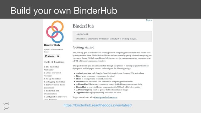 Build your own BinderHub
https://binderhub.readthedocs.io/en/latest/
