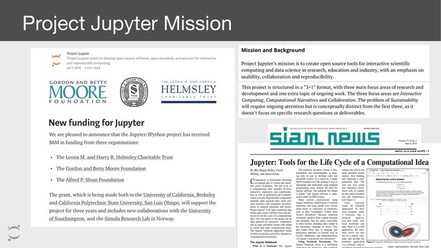 Project Jupyter Mission
