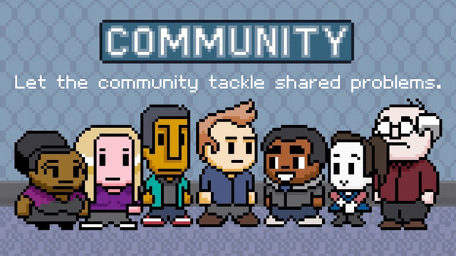 Let the community tackle shared problems.
