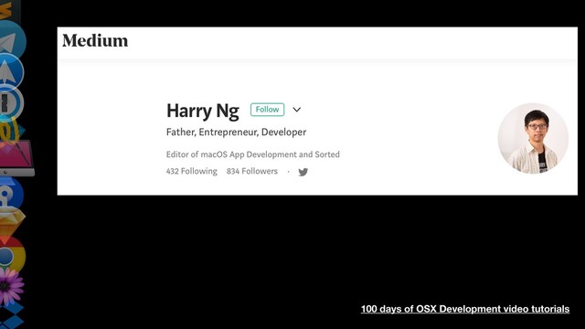 100 days of OSX Development video tutorials
