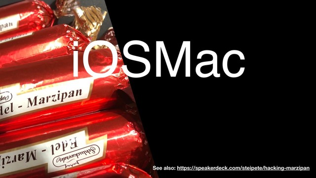 iOSMac
See also: https://speakerdeck.com/steipete/hacking-marzipan
