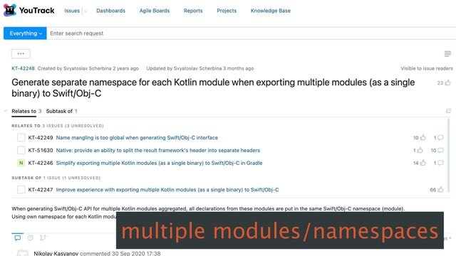 multiple modules/namespaces

