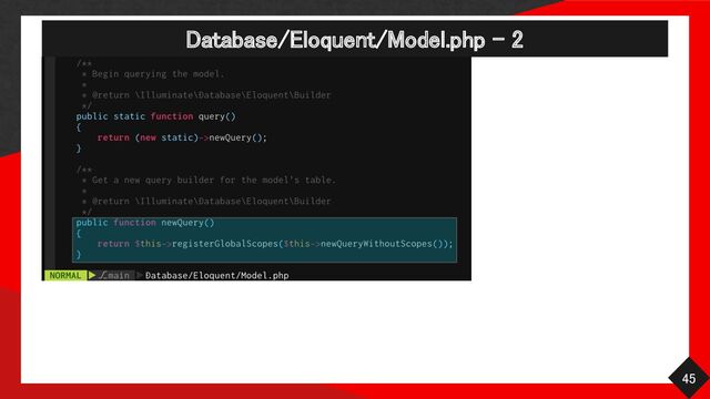 Database/Eloquent/Model.php - 2 
45 
