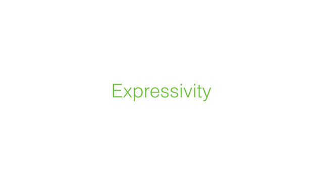 Expressivity
