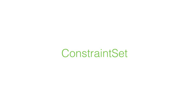 ConstraintSet
