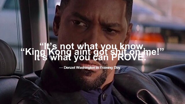 ©LogicMonitor 2019
Final Thoughts…
19
“It’s not what you know,
It’s what you can PROVE.”
— Denzel Washington in Training Day
“King Kong aint got shit on me!”
— Denzel Washington in Training Day
