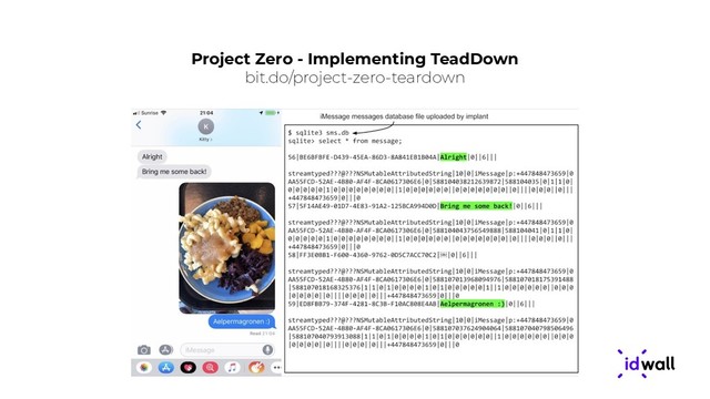 Project Zero - Implementing TeadDown
bit.do/project-zero-teardown
