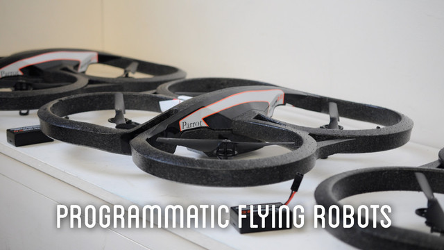 Programmatic Flying Robots
