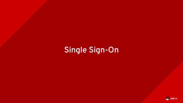 Single Sign-On
