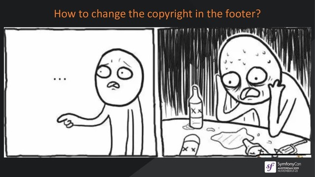 How to change the copyright in the footer?
