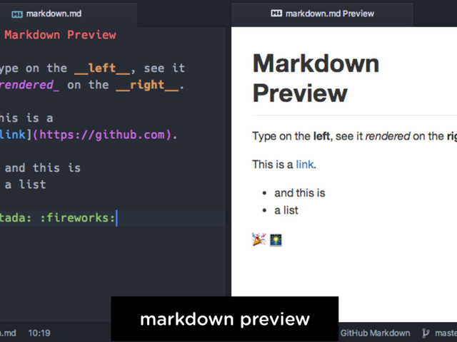 markdown preview
