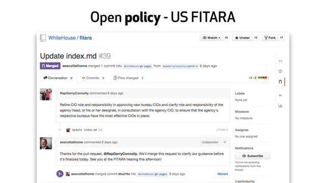Open policy - US FITARA
