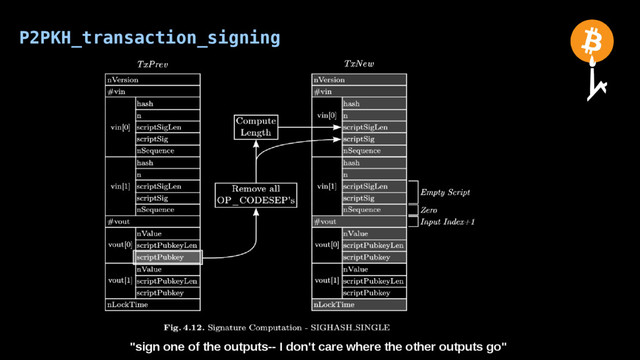 P2PKH_transaction_signing
"sign one of the outputs-- I don't care where the other outputs go"
