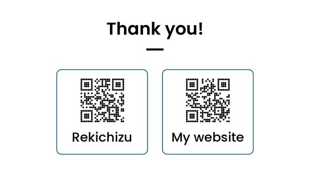 Thank you!
━
My website
Rekichizu
