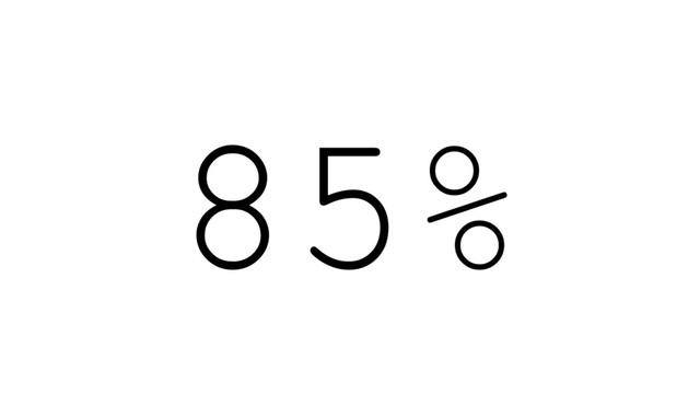 85%
