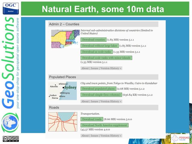 Natural Earth, some 10m data
