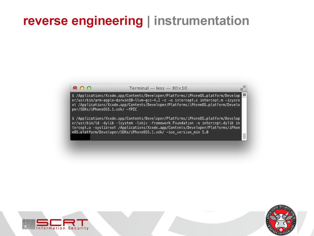 reverse engineering | instrumentation
