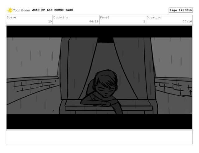 Scene
19
Duration
04:16
Panel
1
Duration
00:16
JOAN OF ARC ROUGH PASS Page 120/216
