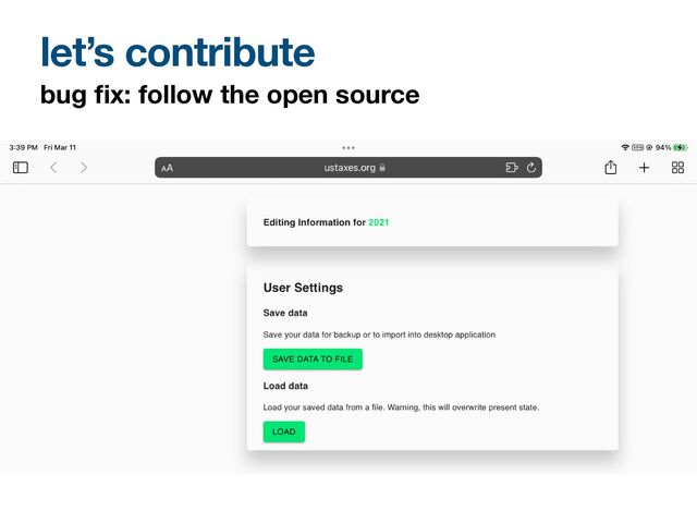 bug
fi
x: follow the open source
let’s contribute
