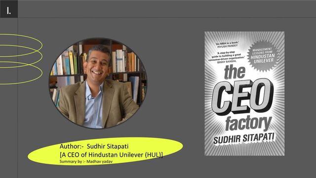 Author:- Sudhir Sitapati
[A CEO of Hindustan Unilever (HUL)]
Summary by :- Madhav yadav
1.
