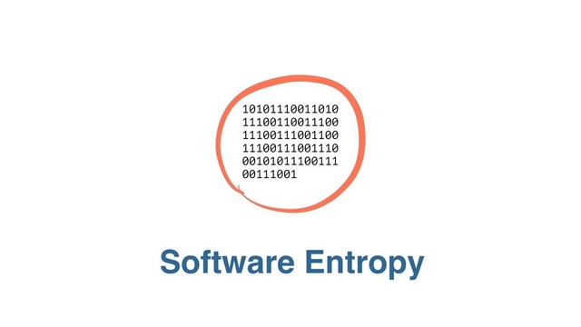 Software Entropy
10101
11001
10101110011010
11100110011100
11100111001100
11100111001110
00101011100111
00111001
