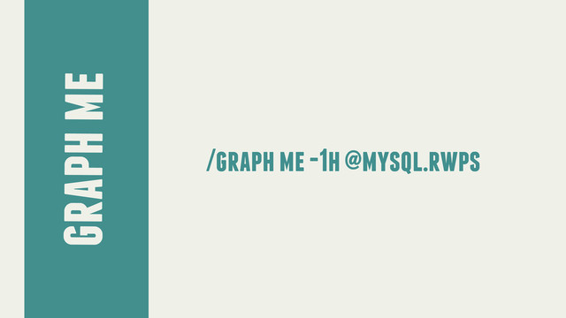 graph me
/graph me -1h @mysql.rwps
