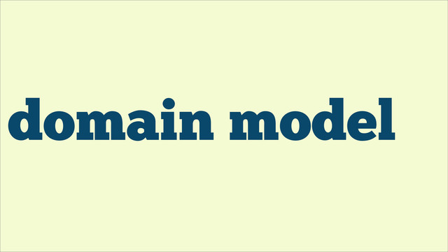 domain model
