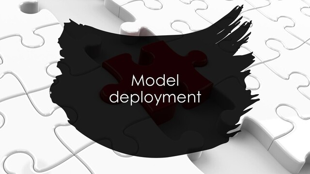 Model
deployment

