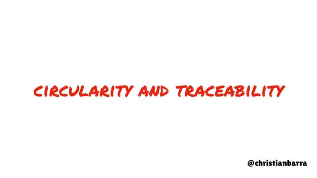 circularity and traceability
@christianbarra
