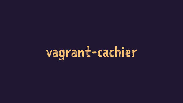 vagrant-cachier
