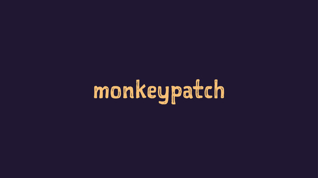 monkeypatch
