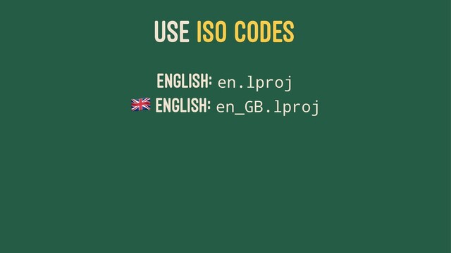 USE ISO CODES
English: en.lproj
!
English: en_GB.lproj
