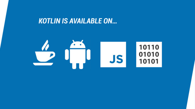 KOTLIN IS AVAILABLE ON…
