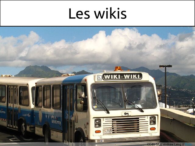 Les wikis
CC-BY-SA // Andrew Laing // Flickr
