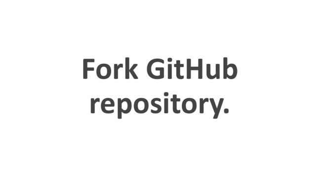 Fork GitHub
repository.
