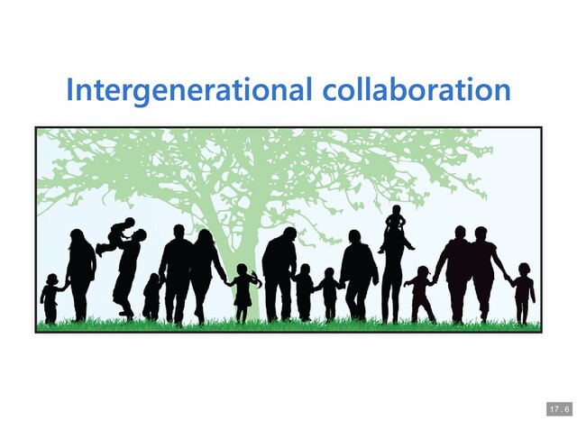 Intergenerational collaboration
Intergenerational collaboration
17
17 .
. 6
6
