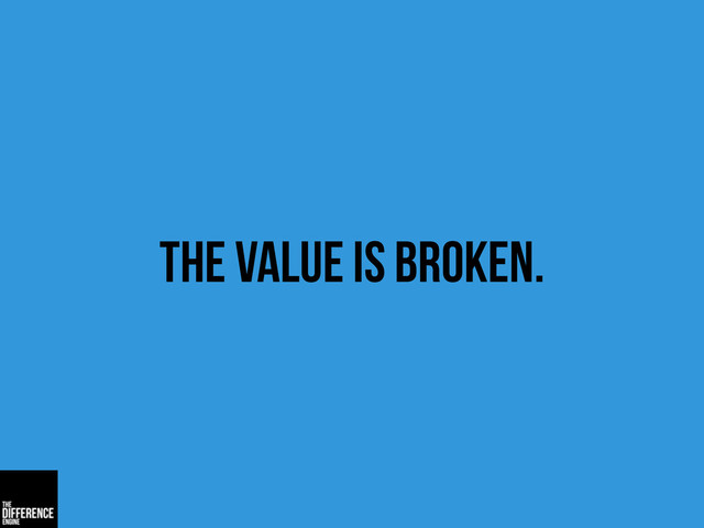 the value is broken.
