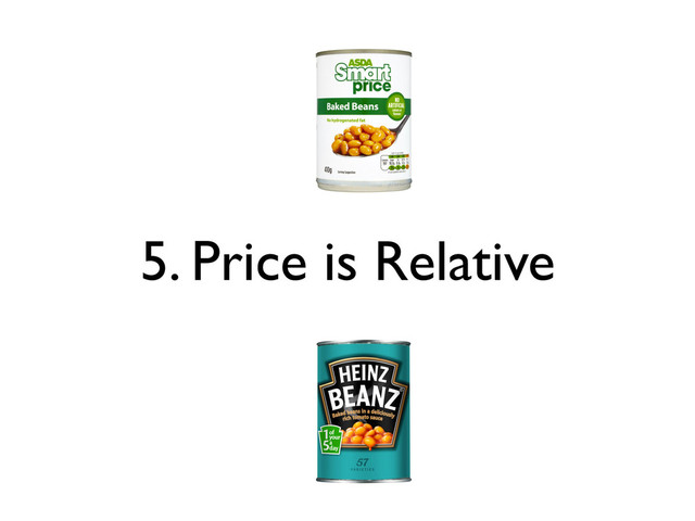 5. Price is Relative
